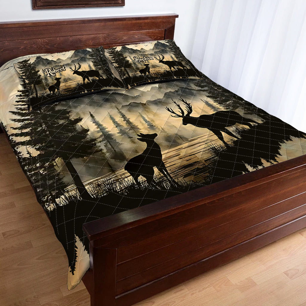 You & Me We Got This - Personalized Hunting Quilt Set