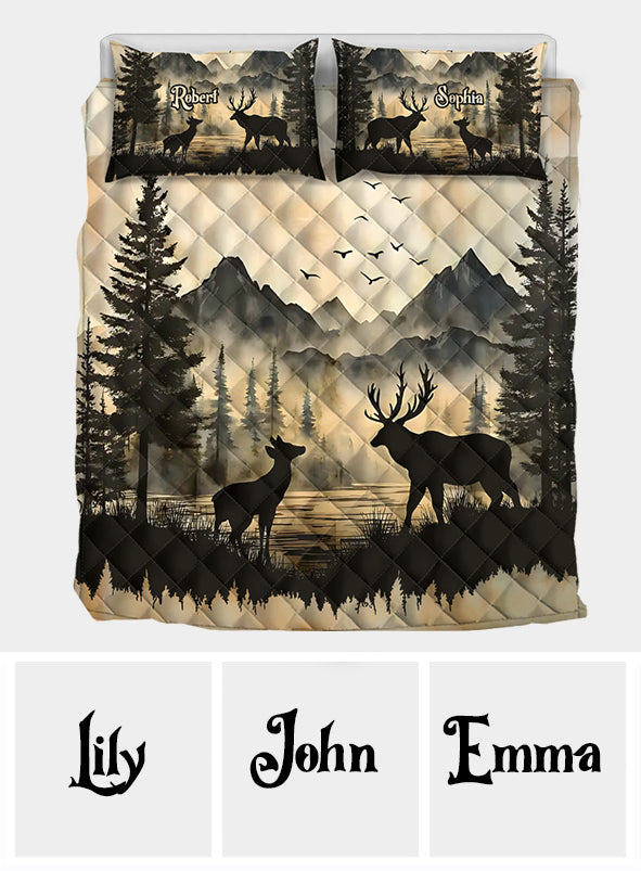 You & Me We Got This - Personalized Hunting Quilt Set