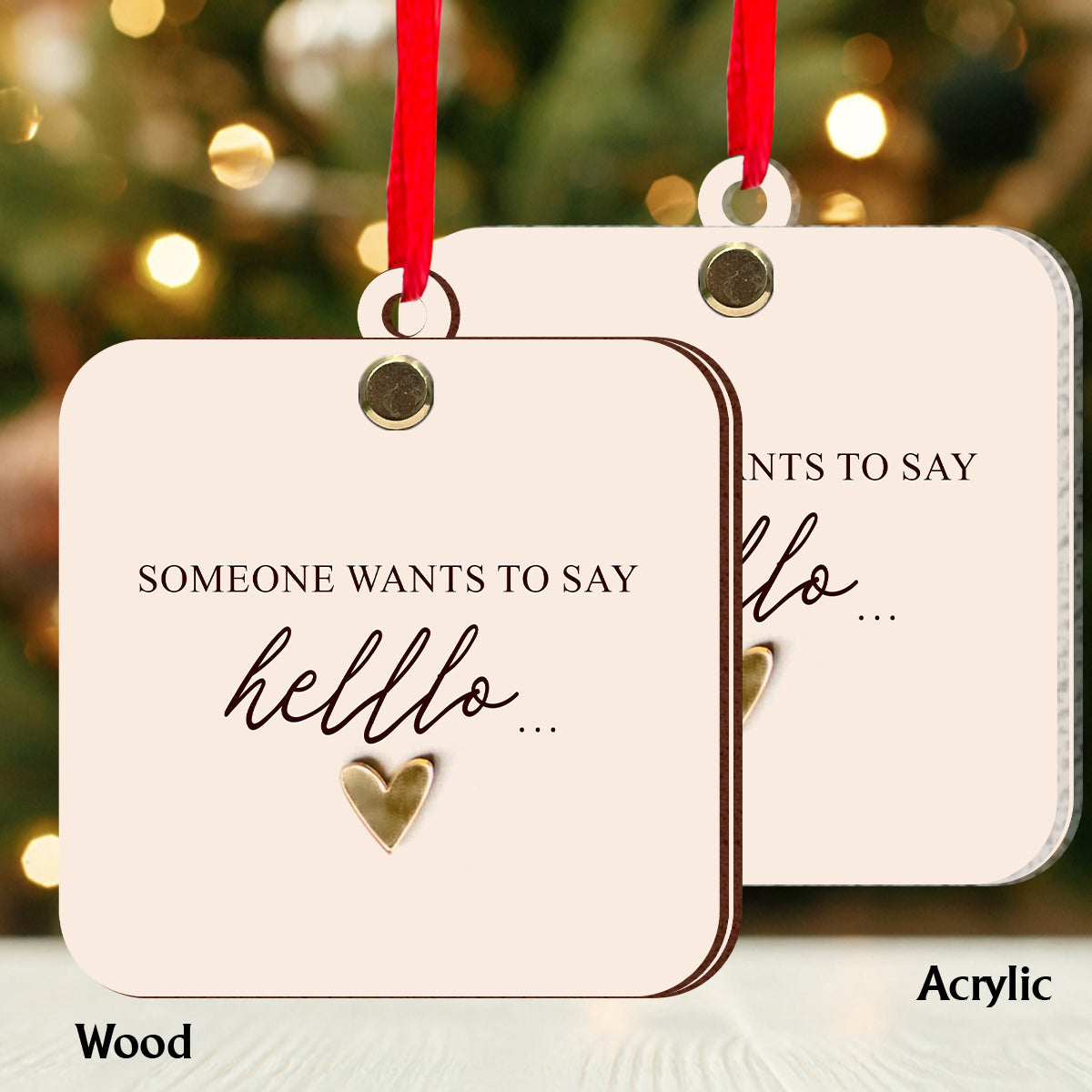 Annonce de grossesse - Ornement à rabat personnalisé pour annonce de grossesse