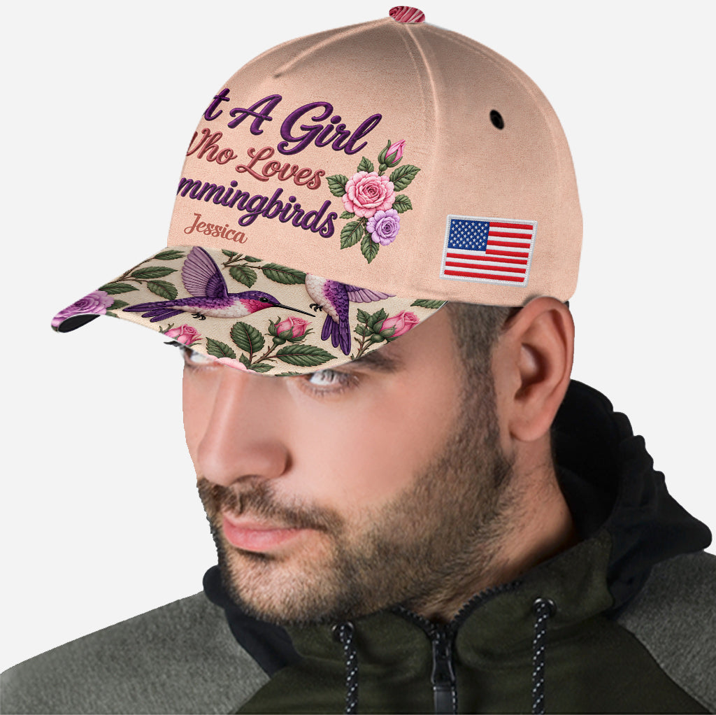 Just A Girl Who Loves Hummingbird - Personalized Hummingbird Classic Cap