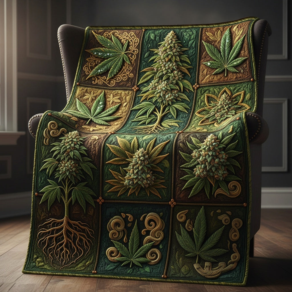 Get High - Personalized Weed Quilt