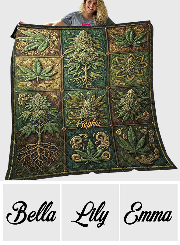 Get High - Personalized Weed Quilt
