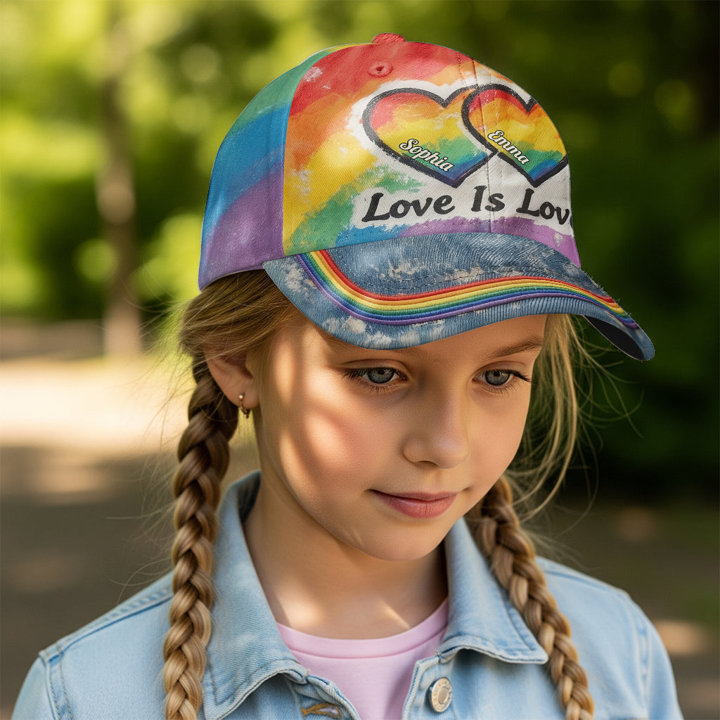 L'amour est l'amour - Casquette classique personnalisée de soutien LGBT