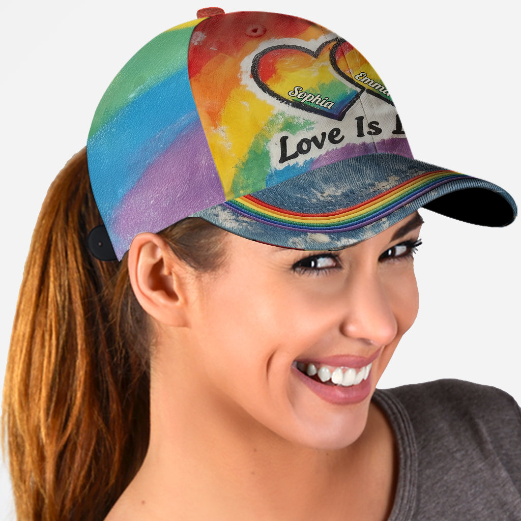 L'amour est l'amour - Casquette classique personnalisée de soutien LGBT