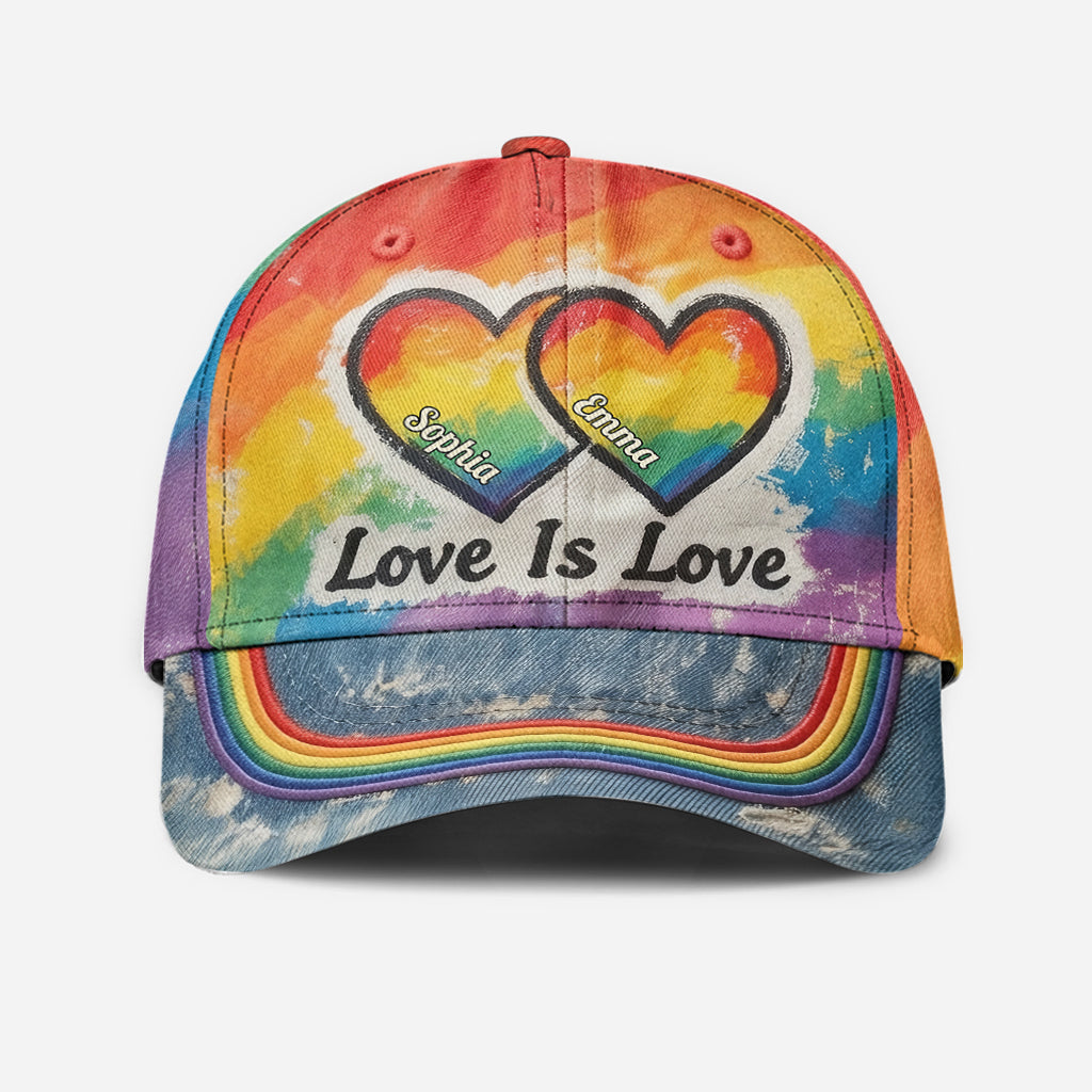 L'amour est l'amour - Casquette classique personnalisée de soutien LGBT