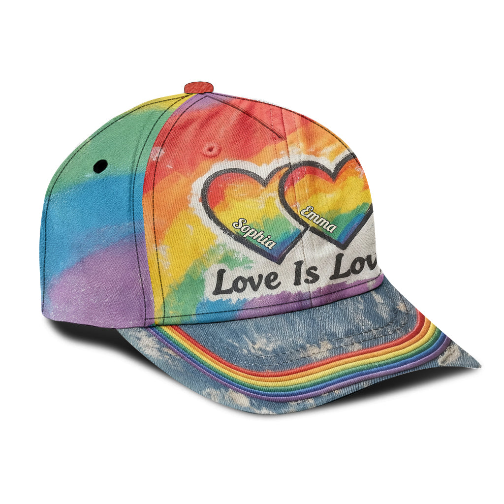 L'amour est l'amour - Casquette classique personnalisée de soutien LGBT