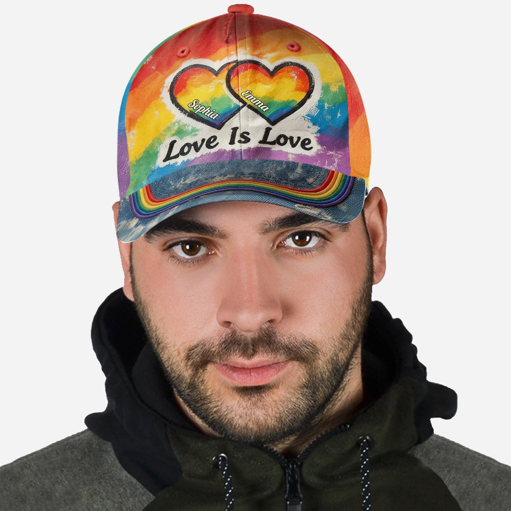 L'amour est l'amour - Casquette classique personnalisée de soutien LGBT