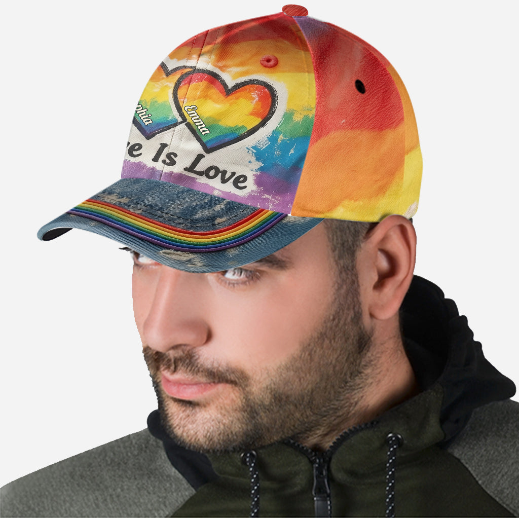 L'amour est l'amour - Casquette classique personnalisée de soutien LGBT
