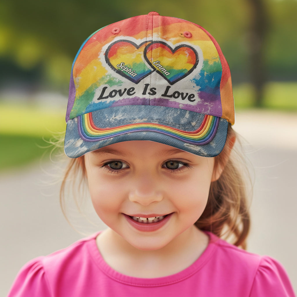 L'amour est l'amour - Casquette classique personnalisée de soutien LGBT