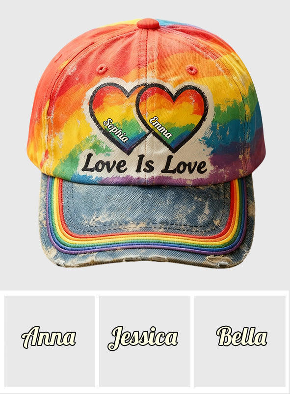 L'amour est l'amour - Casquette classique personnalisée de soutien LGBT