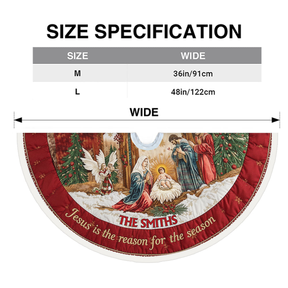 Jésus est la raison de cette fête - Jupe de sapin chrétienne personnalisée - Jupe de sapin chrétienne personnalisée