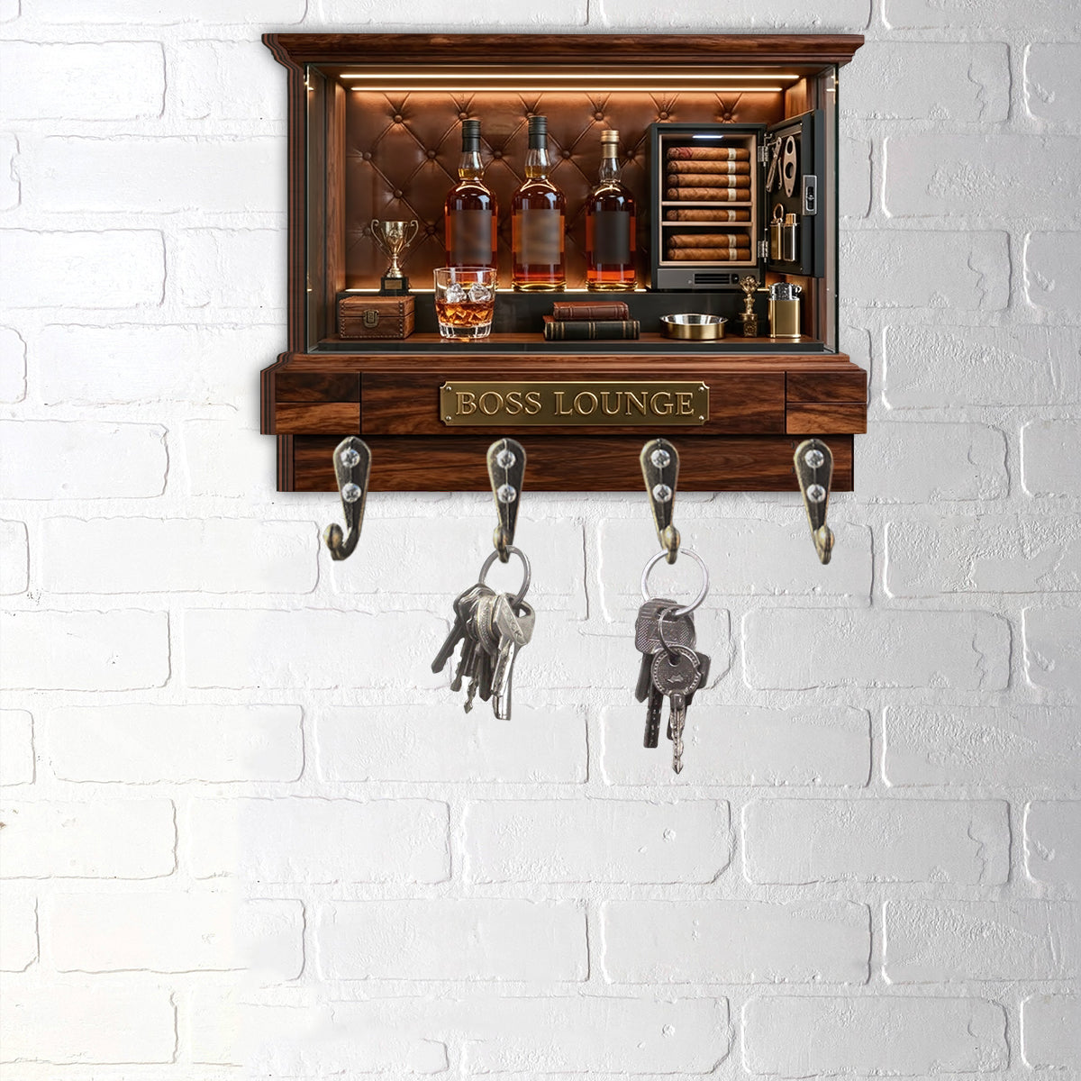 Cigar Display Cabinet - Personalized Luxury Custom Shaped Hanging Rack