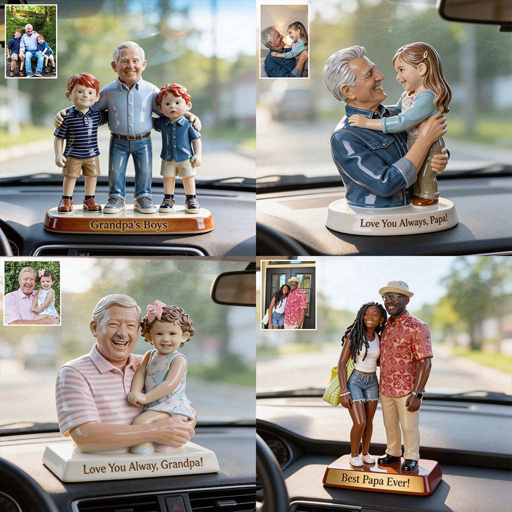 Je t'aime toujours - Figurine 3D personnalisée pour Papi