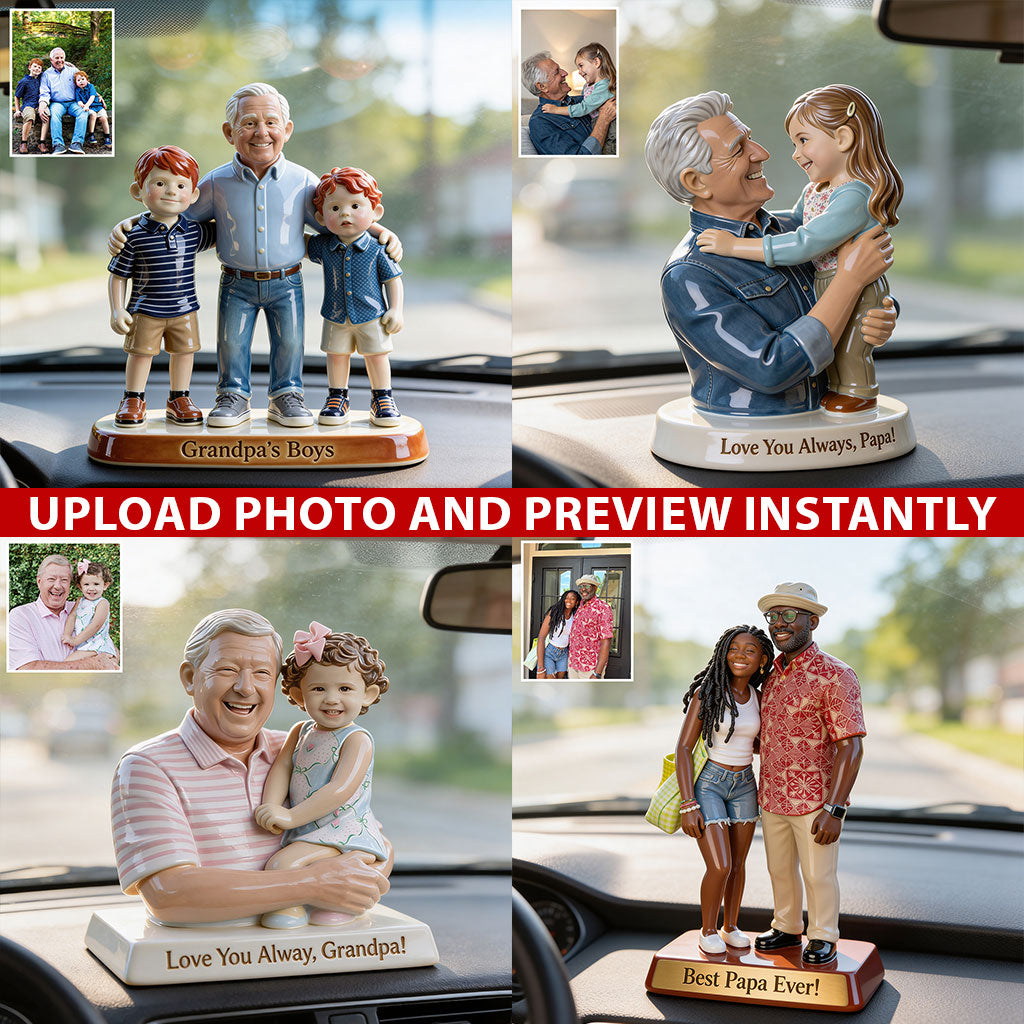 Je t'aime toujours - Figurine 3D personnalisée pour Papi