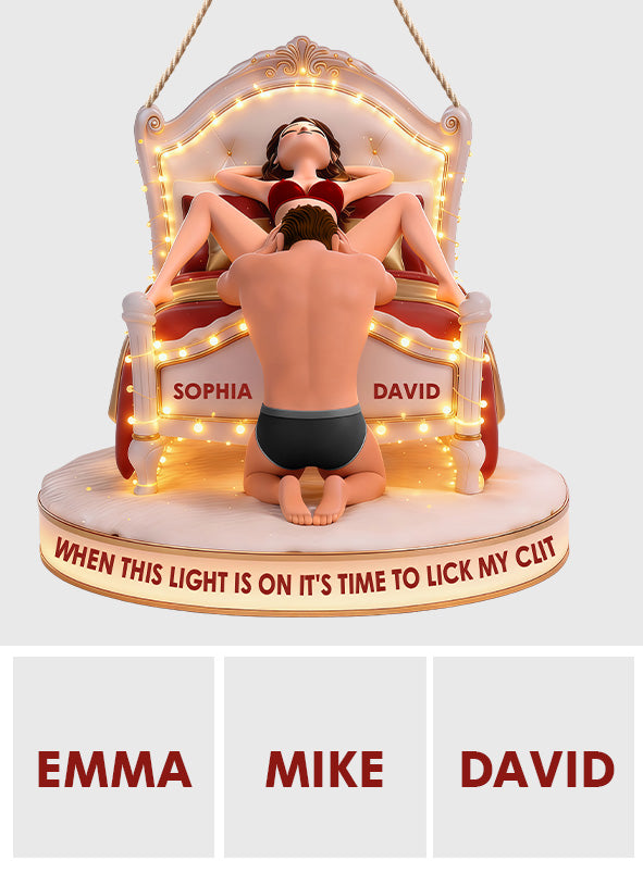 Naughty Couple - Personalized Couple LED Light Acrylic Sign