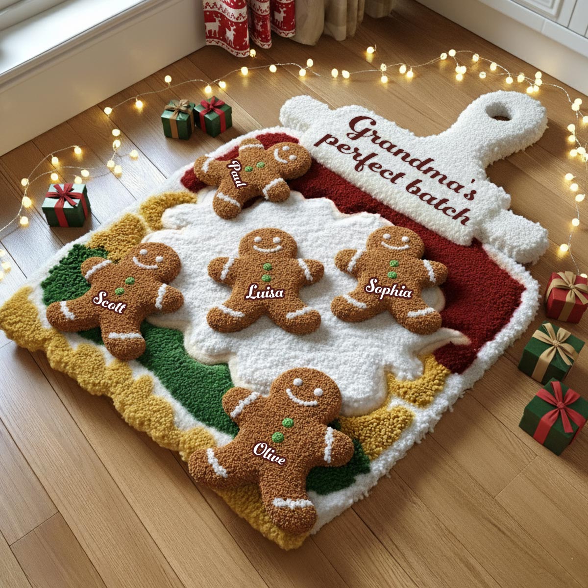Le lot parfait de grand-mère - Tapis tufté antidérapant personnalisé pour grand-mère