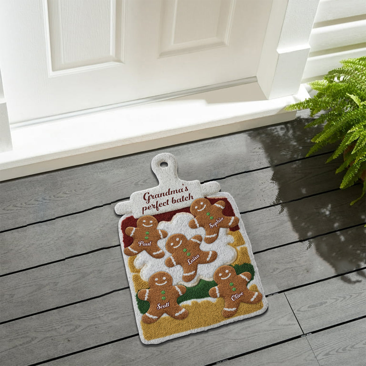 Le lot parfait de grand-mère - Tapis tufté antidérapant personnalisé pour grand-mère