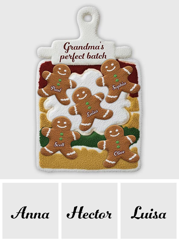 Le lot parfait de grand-mère - Tapis tufté antidérapant personnalisé pour grand-mère