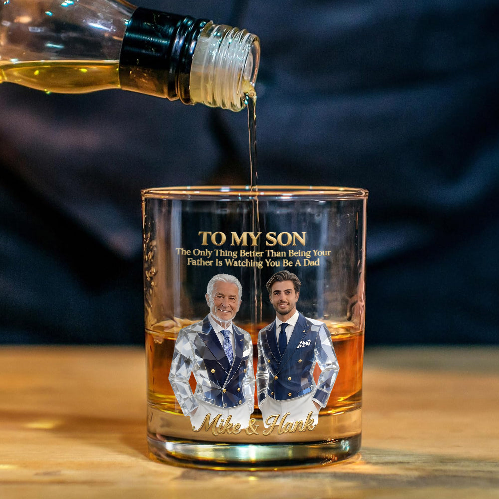 Cadeau Cool Pour Papa, Cadeau de Fête des Pères - Verre à Whisky Personnalisé