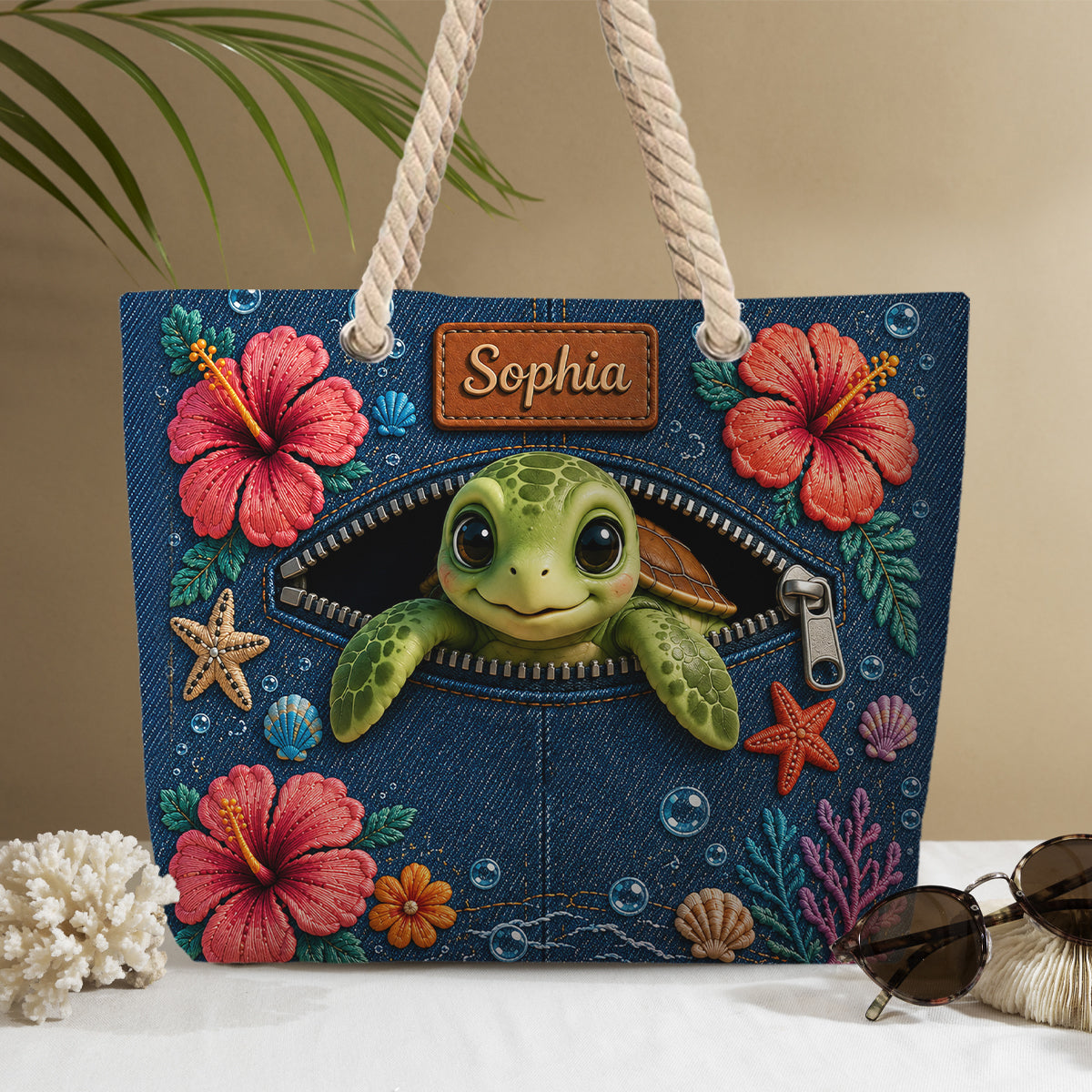 Sac de Plage Personnalisé Salty Lil'