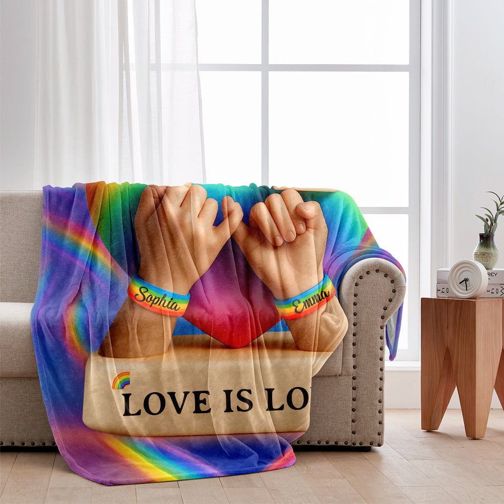 Love Is Love - Personalized LGBT Support Blanket