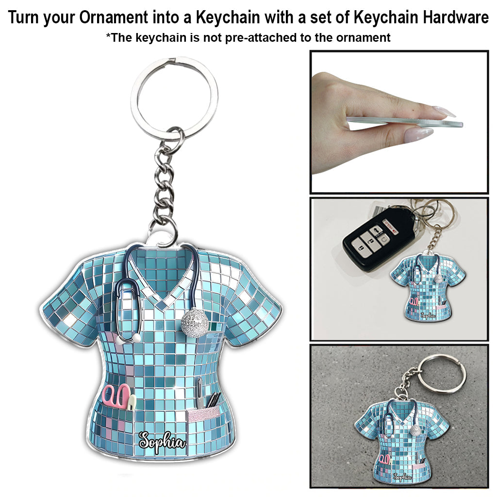 J'adore la vie d'infirmière - Ornement personnalisé pour infirmière