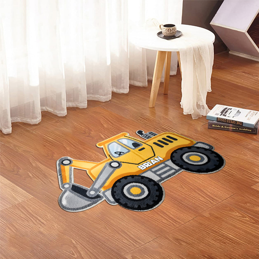 Super Construction - Tapis/Paillasson personnalisé en forme d'enfant