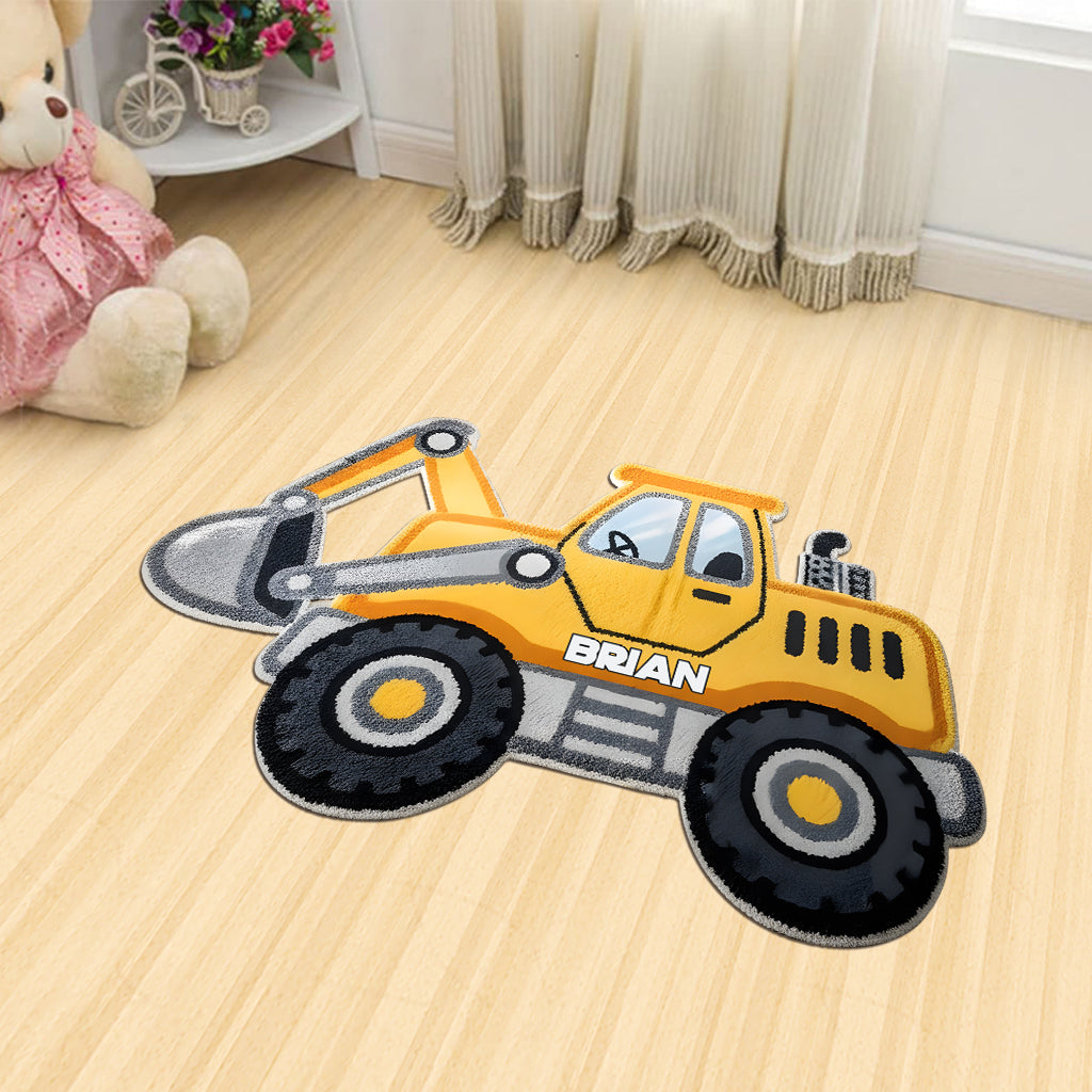 Super Construction - Tapis/Paillasson personnalisé en forme d'enfant