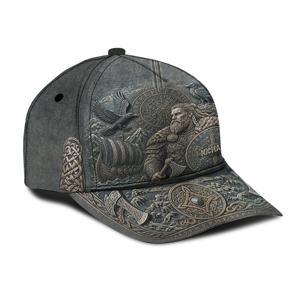 Viking Theme, Gift for Men - Personalized Viking Classic Cap