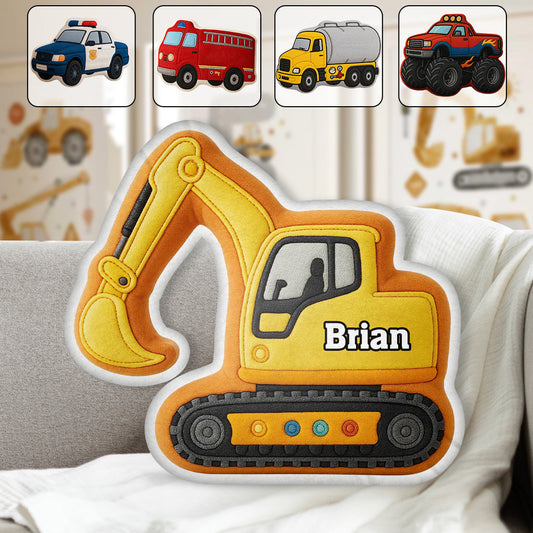 Cute Car Children's Gift - Personalized Kid Shaped Pillow
