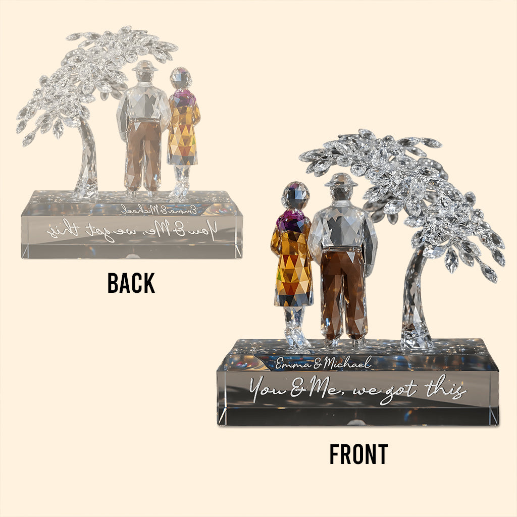 Toi et moi, on gère - Plaque acrylique personnalisée pour couple