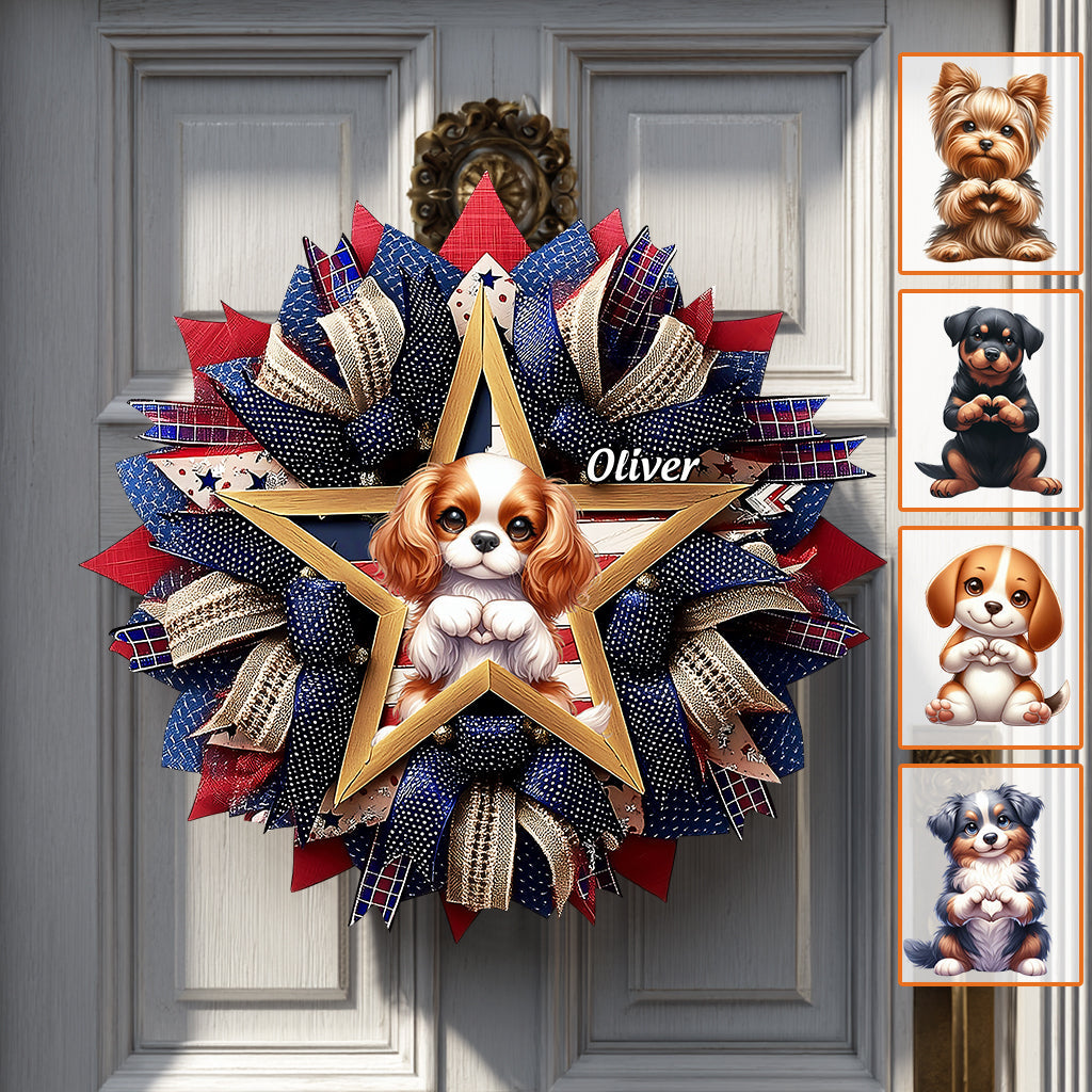 Paws & Patriot - Panneau en bois personnalisé pour chien