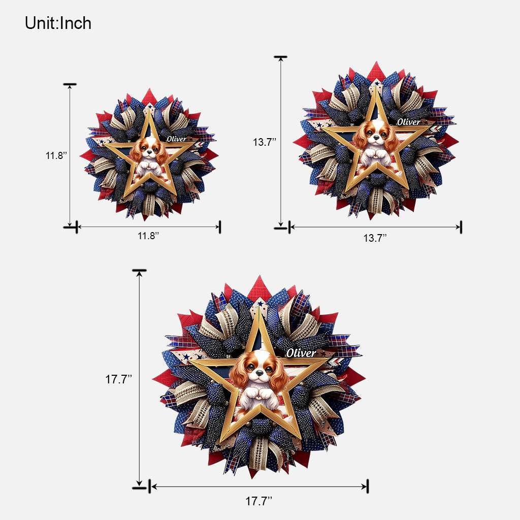 Paws & Patriot - Panneau en bois personnalisé pour chien