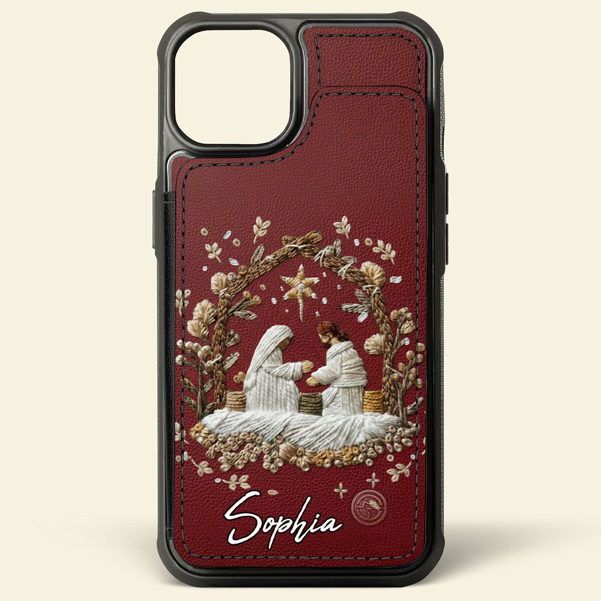 Jesus Love You Faith - Personalized Christian Fully Printed Wallet Phone Case