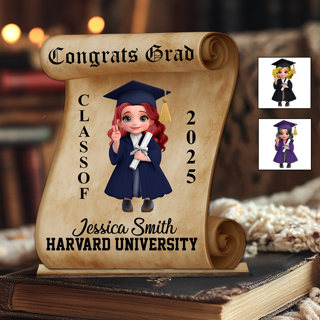 Congrats Grand Class Of 2025 - Personalized Graduation 1 Layered Big Freestanding