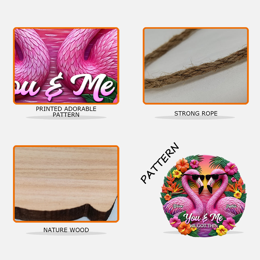 We Got This - Personalized Couple Custom Shaped Wood Sign