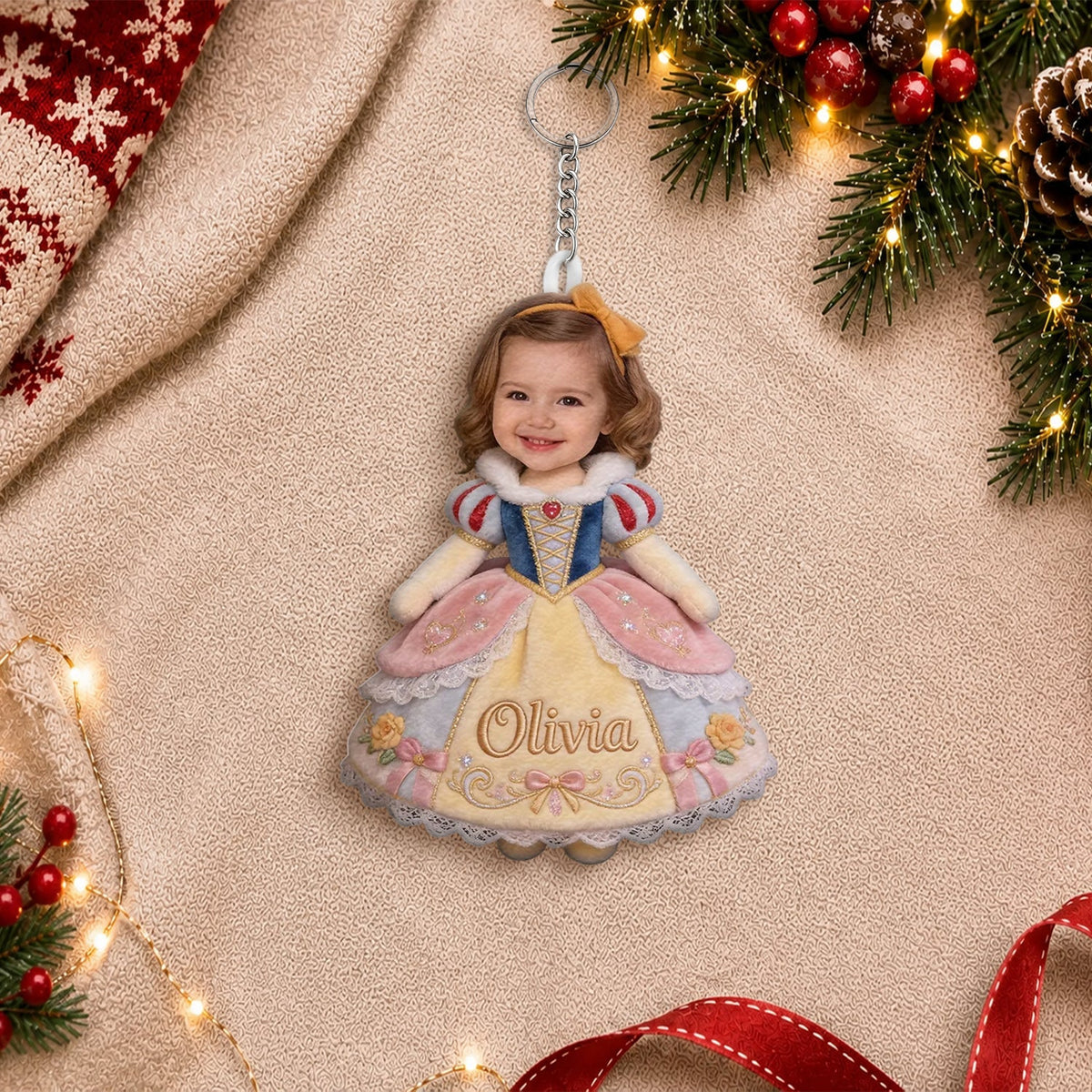 Princesse Personnalisée - Ornement en Peluche pour Enfant