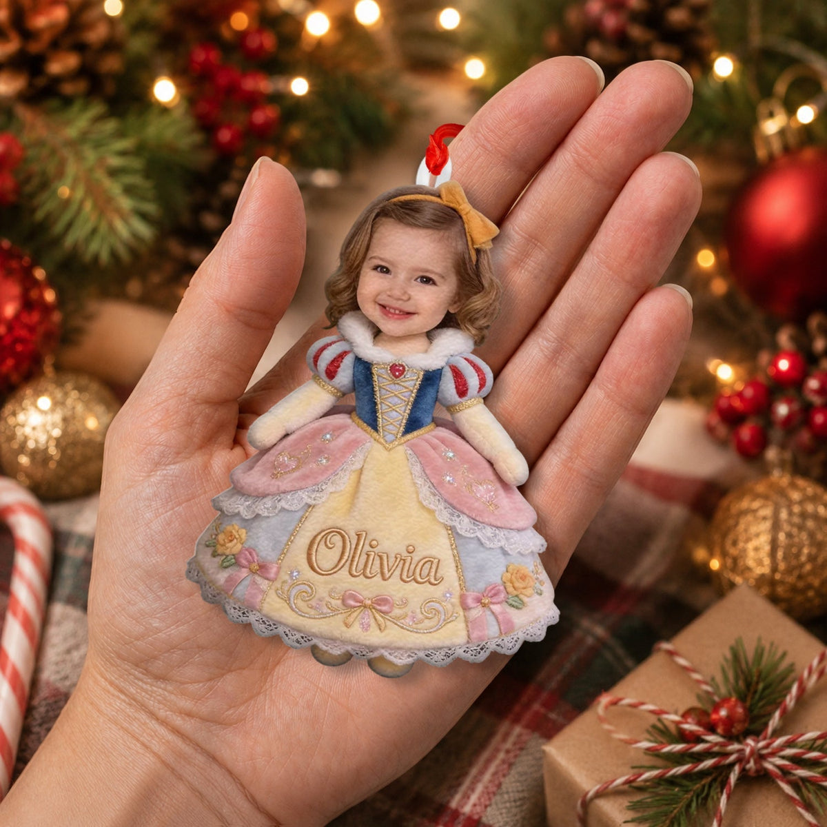 Princesse Personnalisée - Ornement en Peluche pour Enfant
