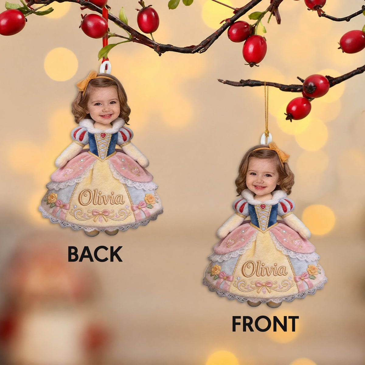 Princesse Personnalisée - Ornement en Peluche pour Enfant