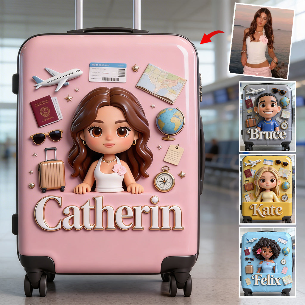 Traveling Lover - Personalized Travelling Luggage Cover