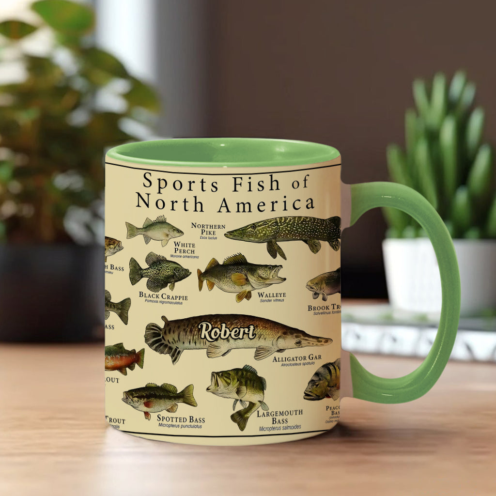 Mug personnalisé Fish Of America - Thème pêche
