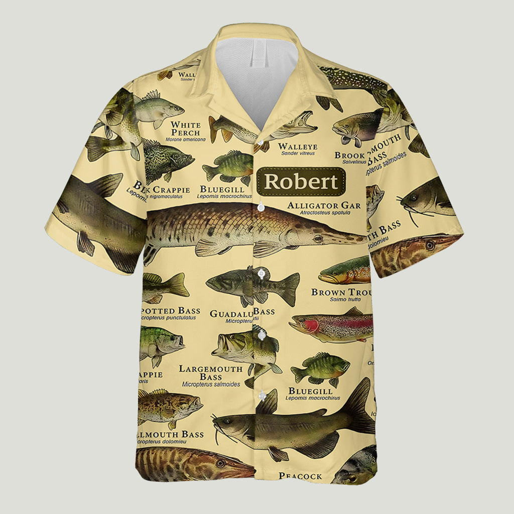 Fish Of America - Personalized Fishing Hawaiian Shirt