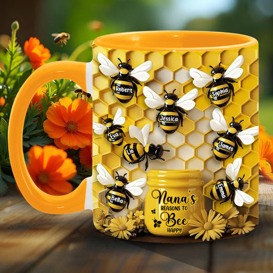 Raisons d'être heureux - Mug personnalisé pour grand-mère