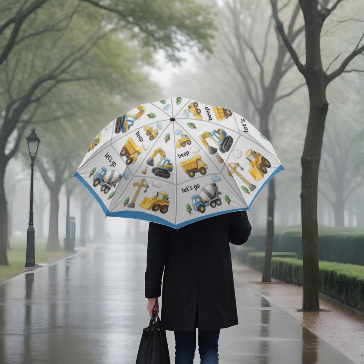 Machines de construction - Parapluie enfant personnalisé