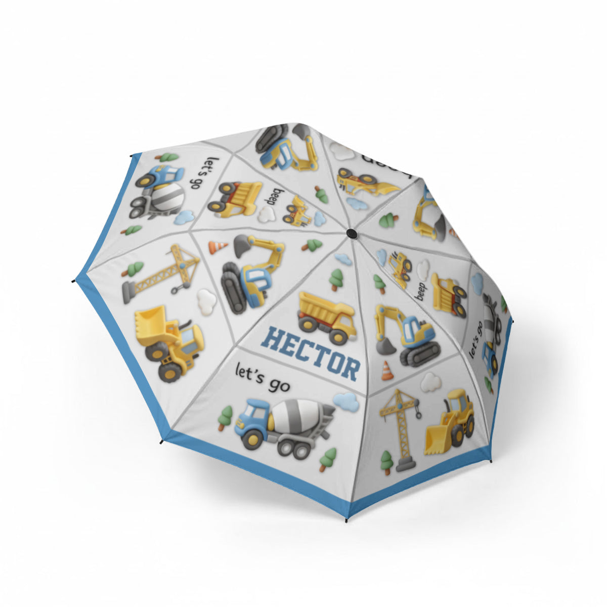 Machines de construction - Parapluie enfant personnalisé