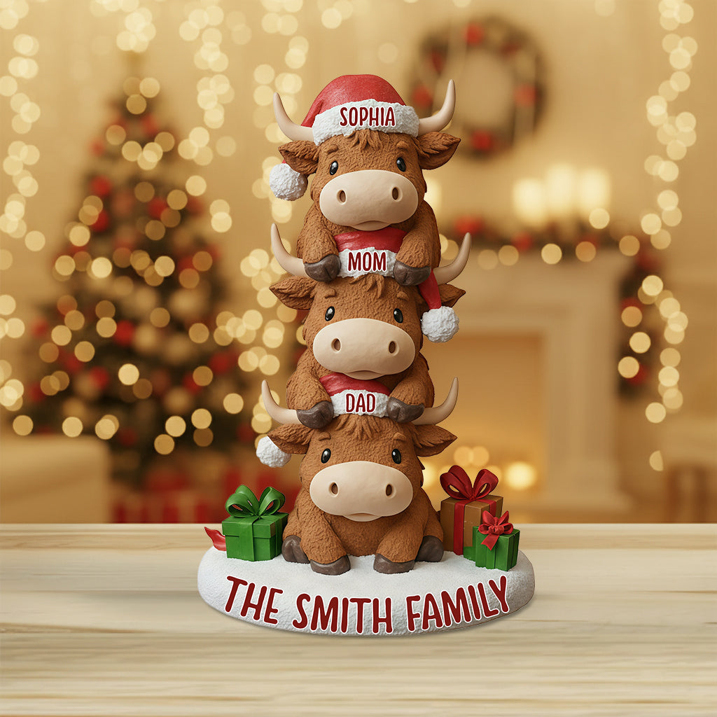 Joyeux Noël - Plaque acrylique personnalisée pour la famille