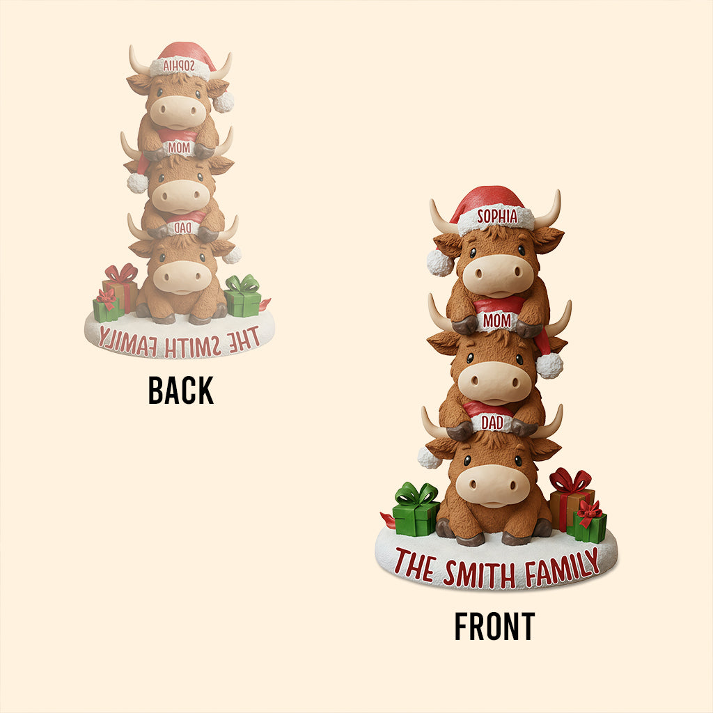 Joyeux Noël - Plaque acrylique personnalisée pour la famille