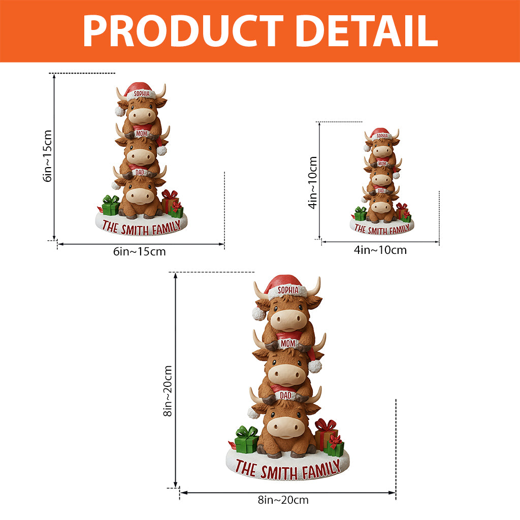 Joyeux Noël - Plaque acrylique personnalisée pour la famille