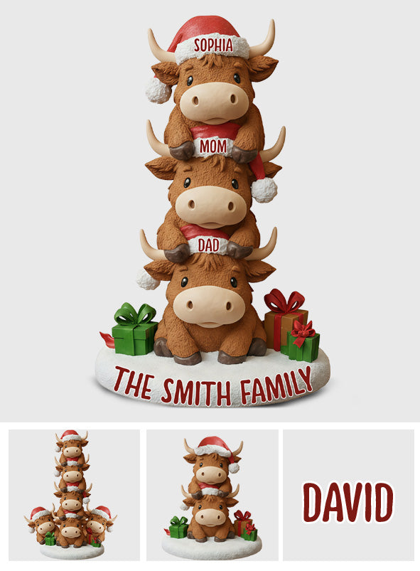 Joyeux Noël - Plaque acrylique personnalisée pour la famille