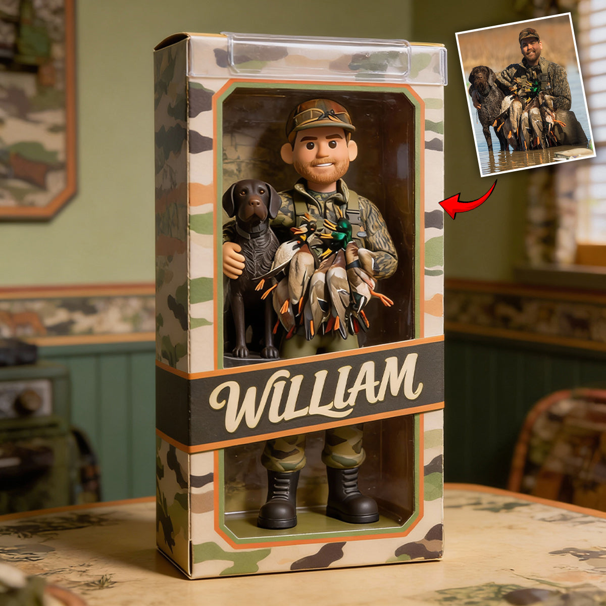 Cadeaux de chasse - Plaque acrylique personnalisée sur le thème de la chasse